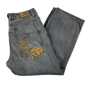 Timberland Jeans Mens 38x30‎ Baggy Y2K Hip Hop Embroidered Pocket 2000s Denim